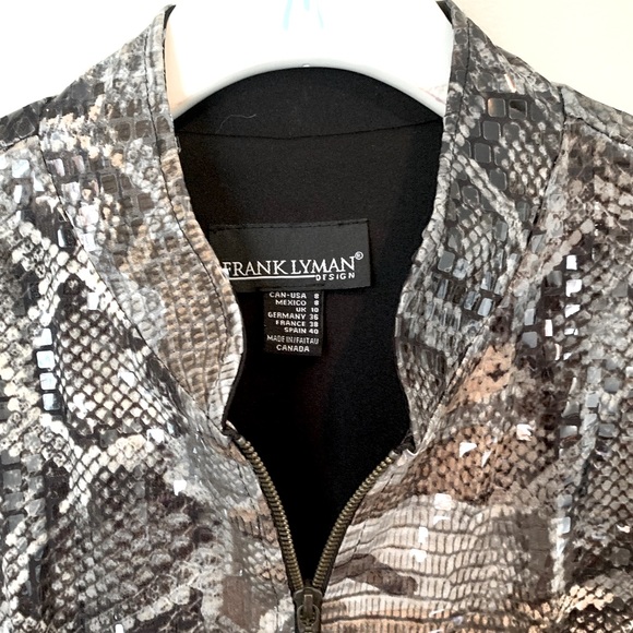 Vintage Frank Lyman size 8 animal print jacket - Picture 5 of 16